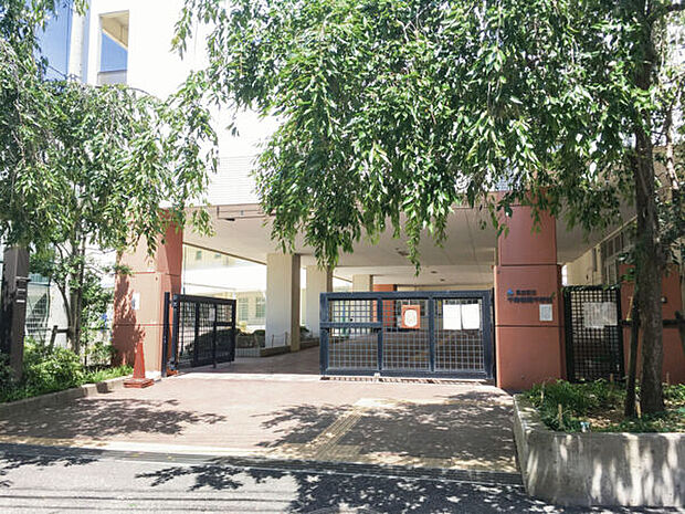 足立区立千寿桜堤中学校（約387m）