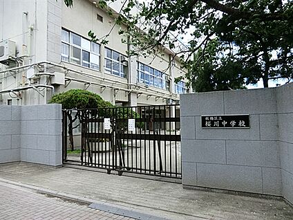 板橋区立桜川中学校 663m