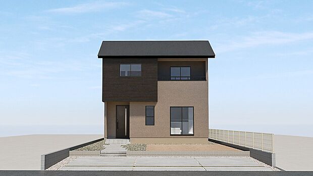 【No.2】【駐車場3台】収納たっぷりですっきり暮らせる4LDKの住まい。
完成予想外観(※画像はイメージです。実際のものとは多少異なる場合がございます。)