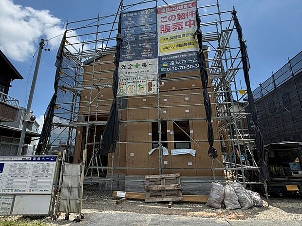 【No.1】上棟しました！工事状況は随時写真を更新します。（２０２６年７月１０日撮影）