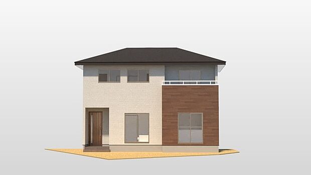 【No.2　完成予想外観】
※画像はイメージです。実際のものとは多少異なる場合がございます。