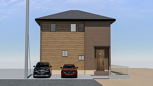 【【No.8】完成予想図】完成予想外観(※画像はイメージです。実際のものとは多少異なる場合がございます。)