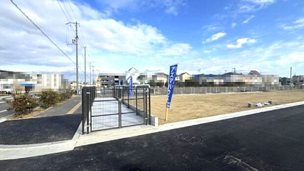 【【1号地】】駅やお買い物施設が徒歩15分圏内に揃う環境は、子育て家族にもおすすめです！（1月26日撮影）