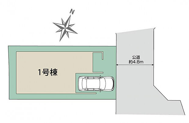 伊丹市中野北1丁目1棟 区画図