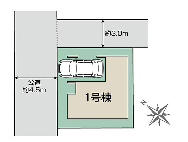 西宮市浜甲子園1丁目1棟 区画図