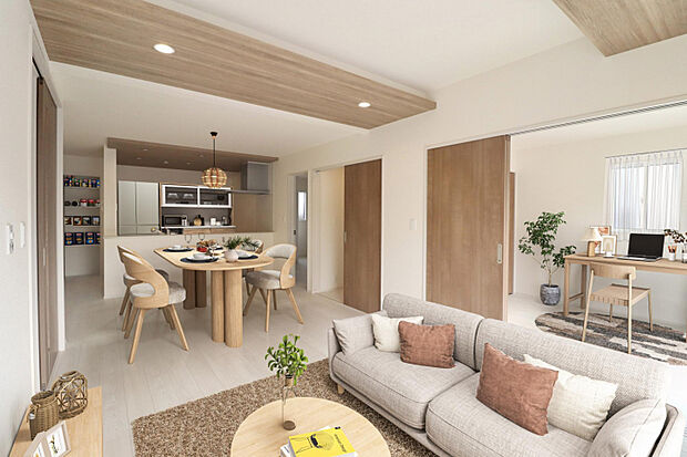 【リビングダイニング（18.5帖）】　