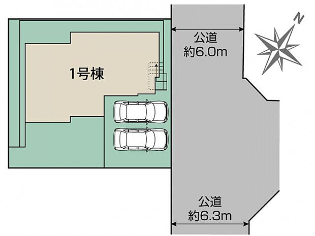 川西市大和東5丁目2期1棟 区画図