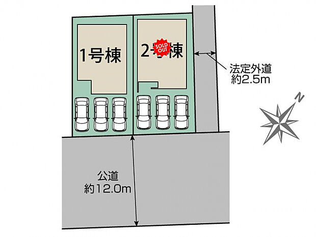 瀬戸市萩山台5丁目2期2棟 区画図