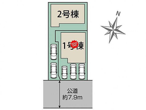 名古屋市守山区天子田2丁目2棟 区画図