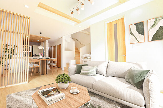 （1）号棟　LDK（家具はCGです）　