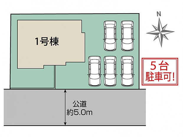  愛西市諸桑町東浦2期1棟 区画図