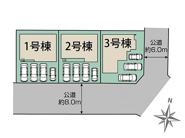 春日井市岩成台5丁目3棟 区画図