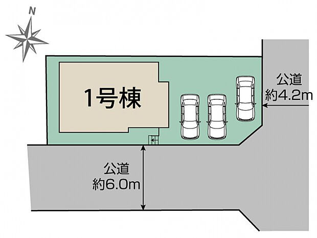 海部郡蟹江町緑2丁目2期1棟 区画図