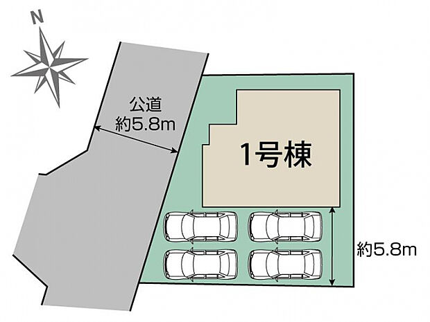 日進市三本木町廻間1棟 区画図