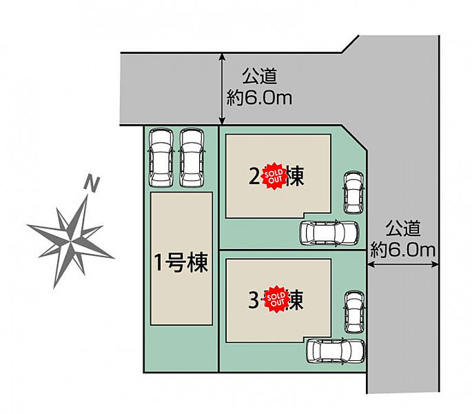 千葉市中央区寒川町1丁目3棟　区画図