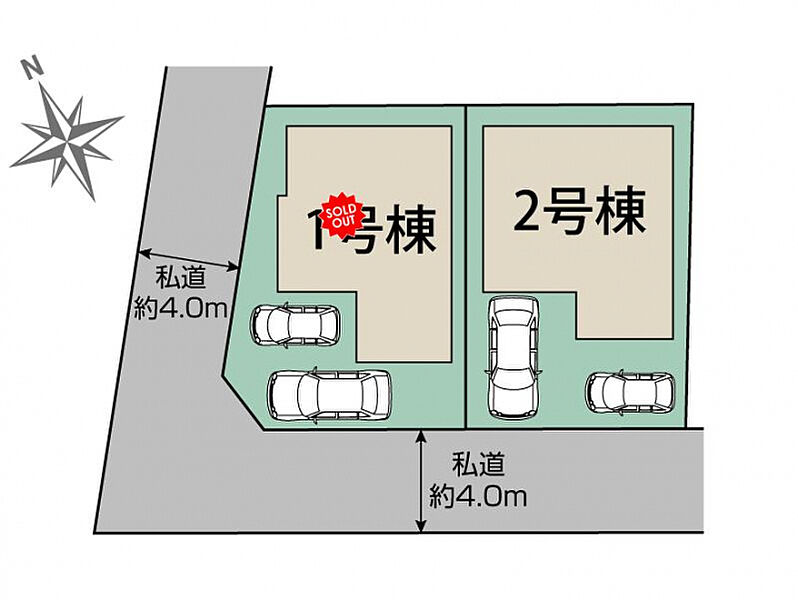 千葉市稲毛区宮野木町2期2棟 区画図