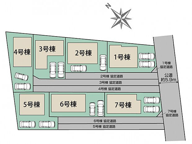 千葉市緑区あすみが丘8丁目7棟 区画図