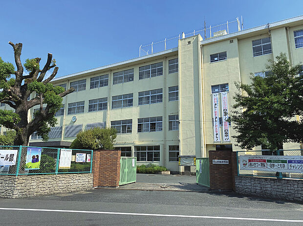 日佐中学校(約1m)