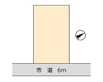 ※宅地内に電気引込ポールの布設があります 