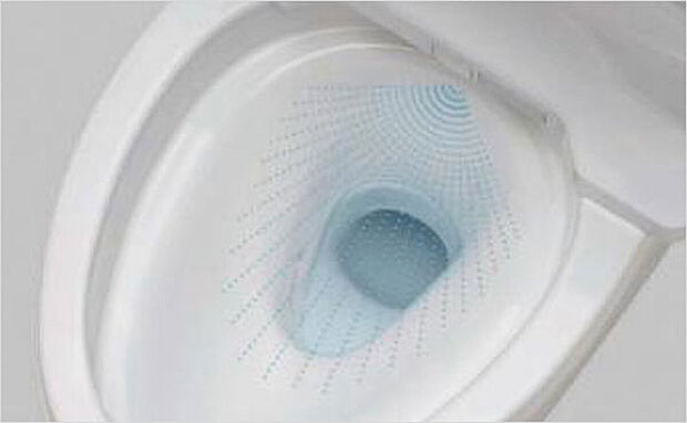 【トイレ/プレミストを自動吹きかけ】乾いた便器ボウル面は汚れがつきやすい。 便座に座ると、自動でプレミストを吹きかけセフィオンテクト効果を最大限生かします。