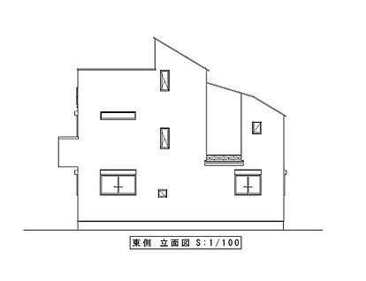東側立面図