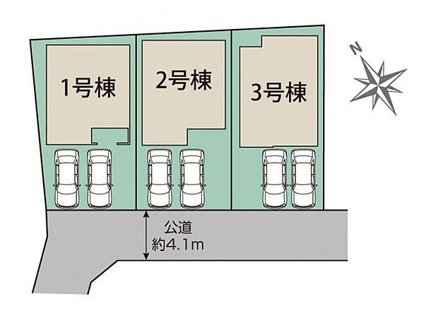 加古川市尾上町口里3棟 区画図
