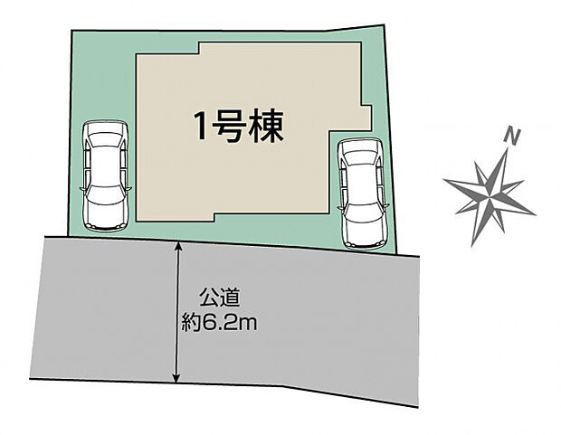 高砂市米田町米田新1棟 区画図