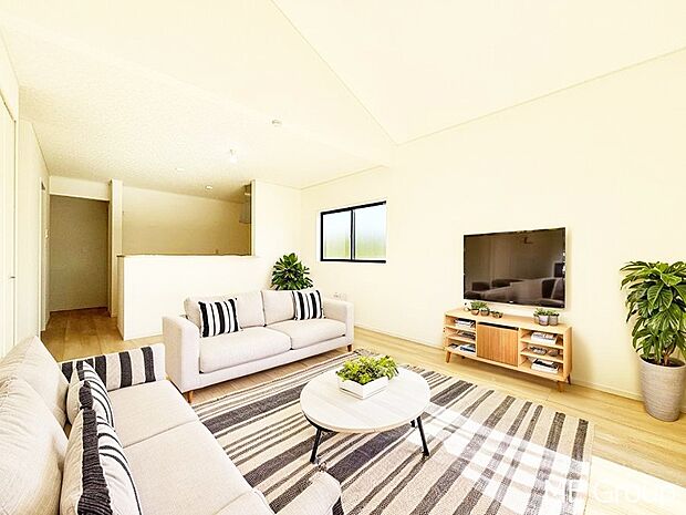 落ち着いた雰囲気のＬＤＫは家族みんなの快適空間※家具はCGです