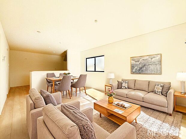 落ち着いた雰囲気のＬＤＫは家族みんなの快適空間※家具はCGです