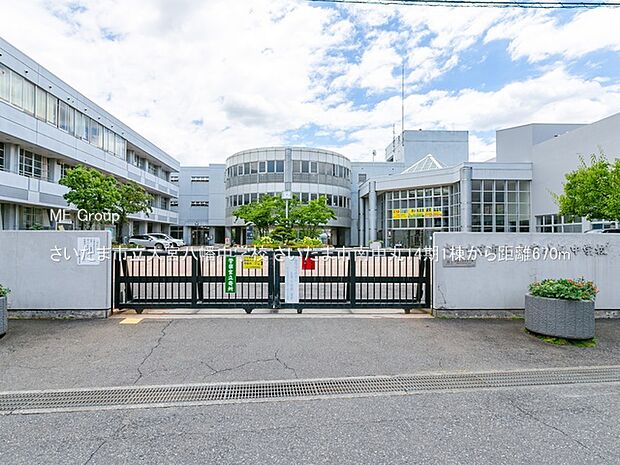 さいたま市立大宮八幡中学校(約670m)