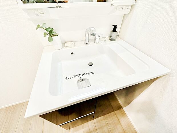 【その他設備(シャワー水栓洗面化粧台)】ハンドシャワー付き！使いやすい洗面台。