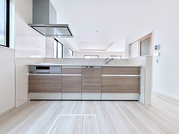 【キッチン】お料理を効率的に、楽しく！システムキッチン  