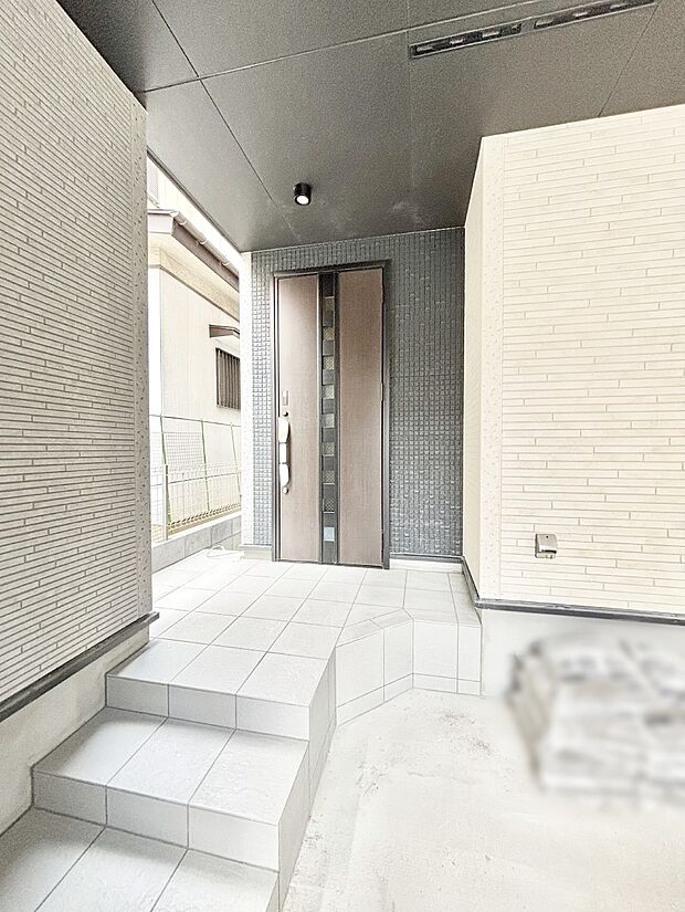 【玄関】大切な家族、来客を出迎える玄関。