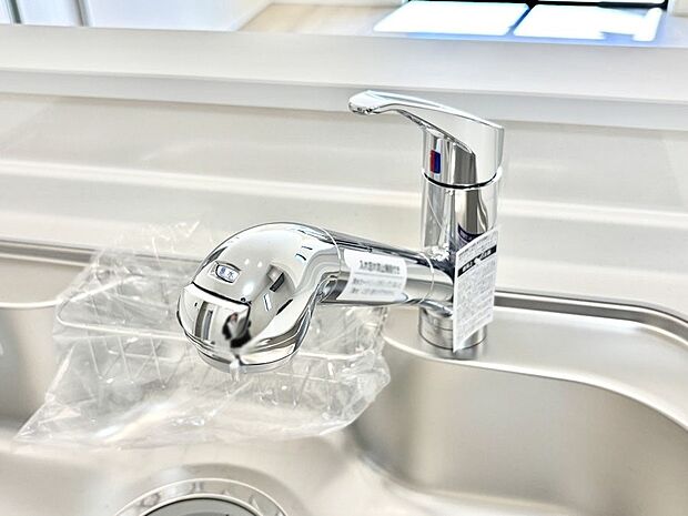 【その他設備(浄水器)】いつでも清潔なおいしいお水を。一つの水栓で水道水と浄水を使い分け。