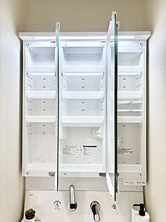 その他設備(三面鏡裏収納)