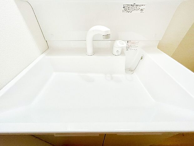 【その他設備(ハンドシャワー水栓)】ハンドシャワー付き！使いやすい洗面台。