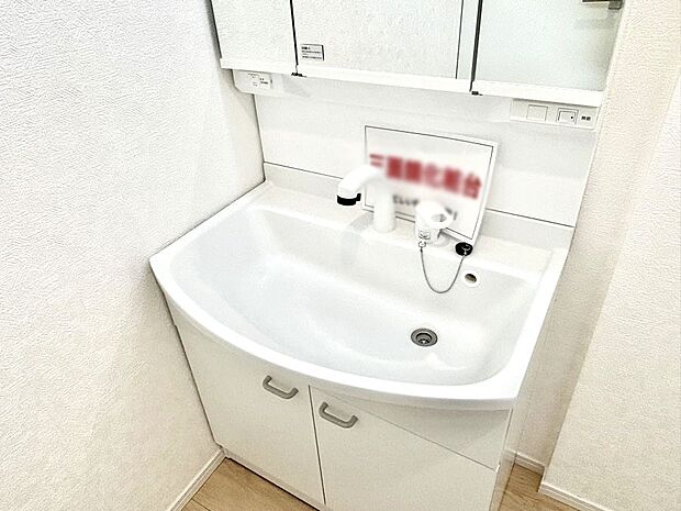 【その他設備(ハンドシャワー水栓)】ハンドシャワー付き！使いやすい洗面台。