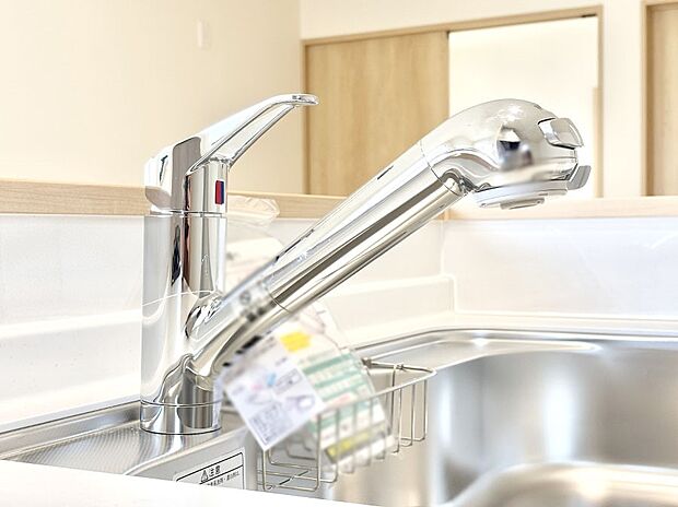 【その他設備(浄水器)】いつでも清潔なおいしいお水を。一つの水栓で水道水と浄水を使い分け。