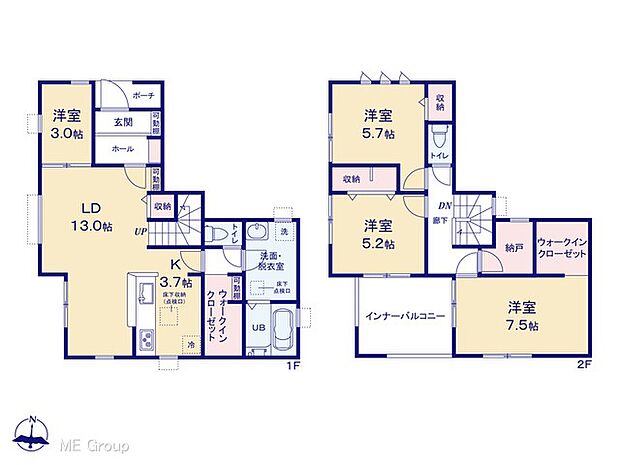 【4LDK】図面と異なる場合は現況を優先