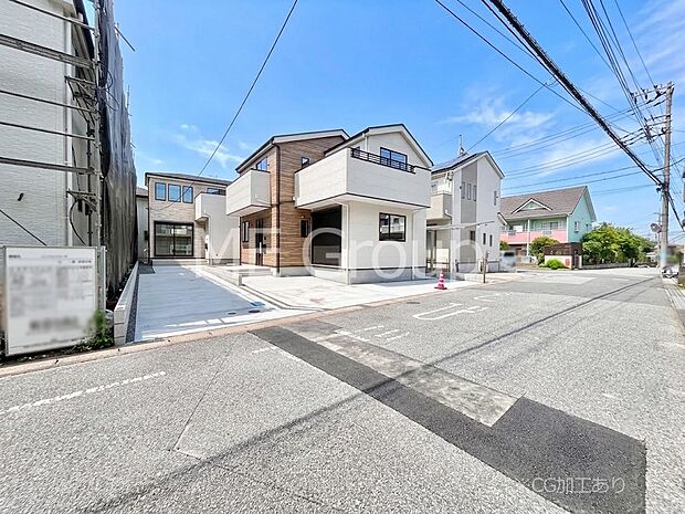 【前面道路含む現地写真】堂々完成！！ ここから始まる新生活を応援いたします！ 