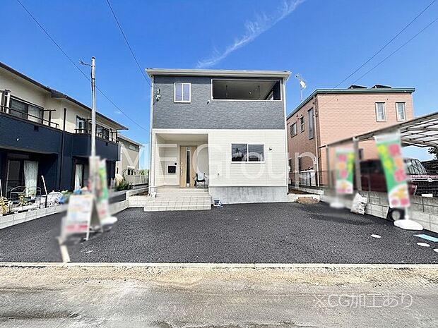【現地外観写真】4LDK+WIC付きプラン!くつろぎあふれる住空間