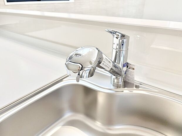 【その他設備(浄水器)】いつでも清潔なおいしいお水を。一つの水栓で水道水と浄水を使い分け。