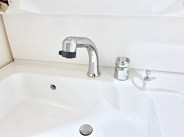 【その他設備(ハンドシャワー水栓)】ハンドシャワー付き！使いやすい洗面台。
