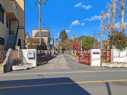 草加市立川柳中学校 1000m