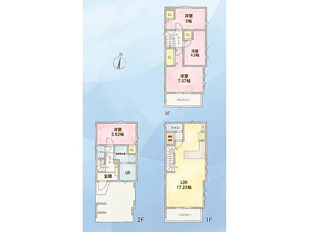 1号棟 間取図