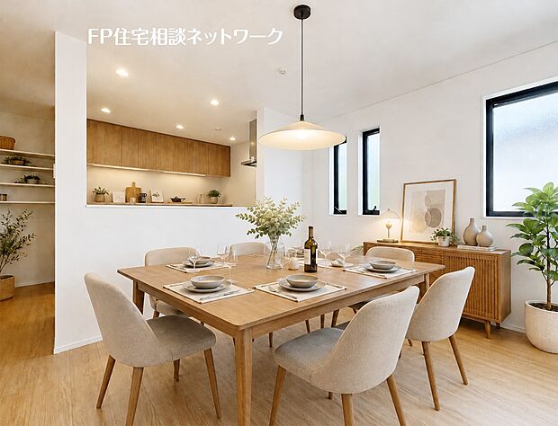【LDK│21.7帖】 本画像はAIがCGで家具を作成しており、実際の現地に家具は設置されておりません。また、販売価格に家具等は含まれておりません。