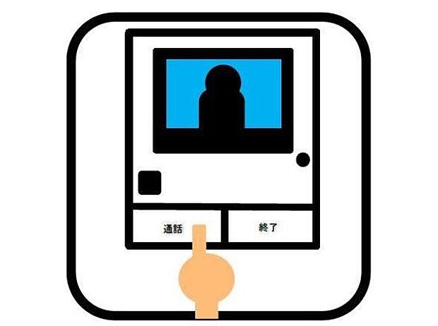 【その他】「TVモニター付インターホン」 モニター付インターホンが標準仕様です。不安になりがちな防犯面。目で確認できるからあんしんです。