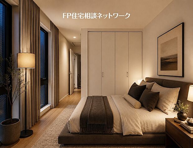 【洋室】【洋室│5.6帖】 本画像はAIがCGで家具を作成しており、実際の現地に家具は設置されておりません。また、販売価格に家具等は含まれておりません。