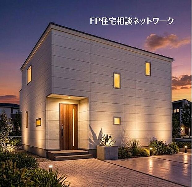 【外観】街並みには新しい住まいが建ち並び、それぞれの家から温かな光が漏れ始めています。新しい生活が静かに始まろうとしている、そんな特別な空気感が漂う一角です。