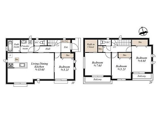【4LDK】1階に居室を備えた、将来も安心の4LDK。
在宅ワークや来客対応にも使える柔軟な間取りに、充実の収納と家事ラク動線をプラスしました。